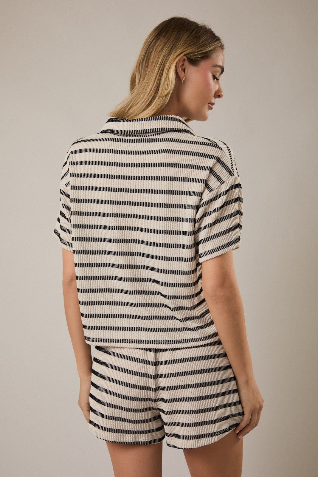 OAT BLACK STRIPE SET