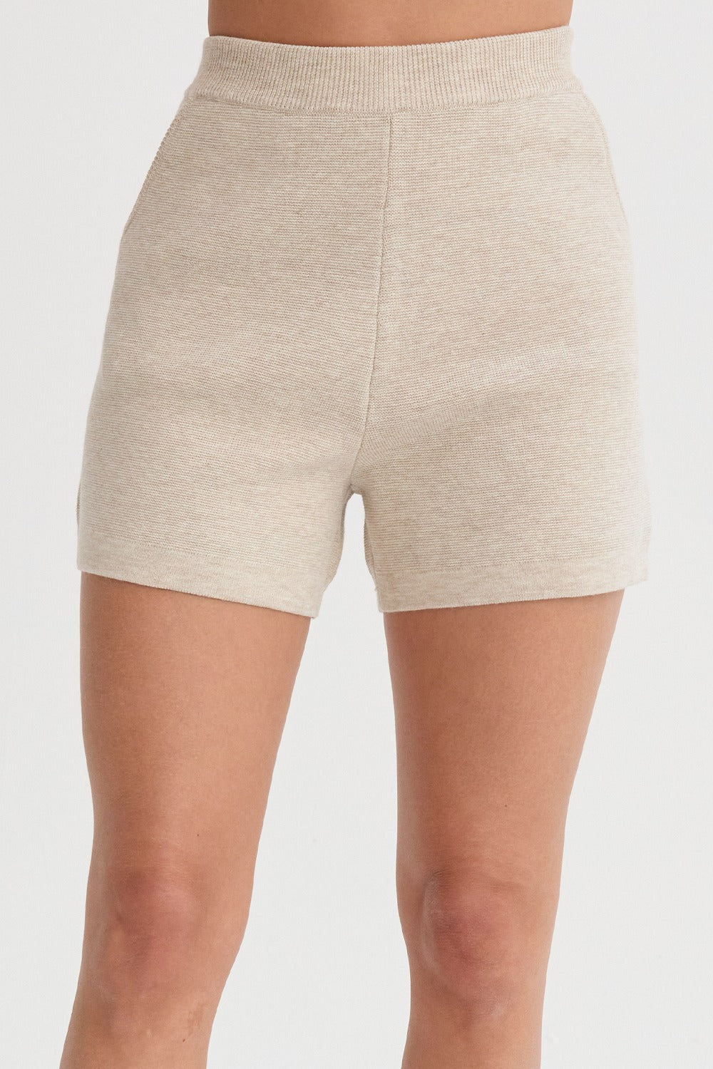 OAT KNITTED SHORT SET