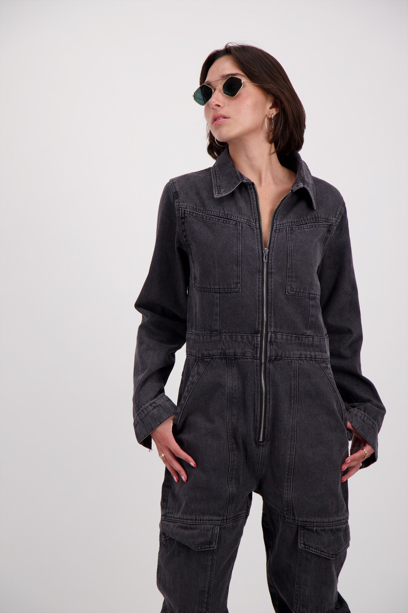 JEAN JUMPER WASHED BLACK