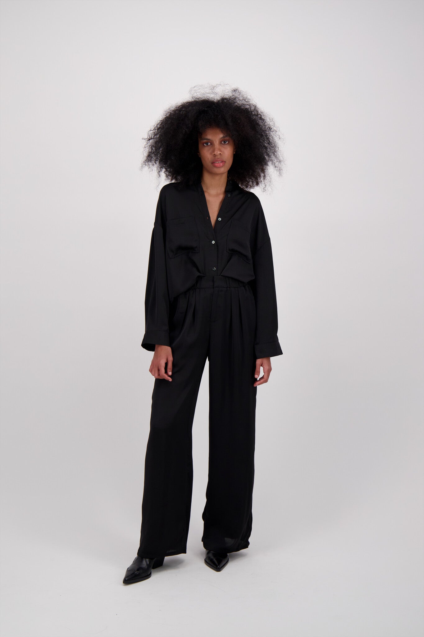 SET CAMISA PANT NEGRO