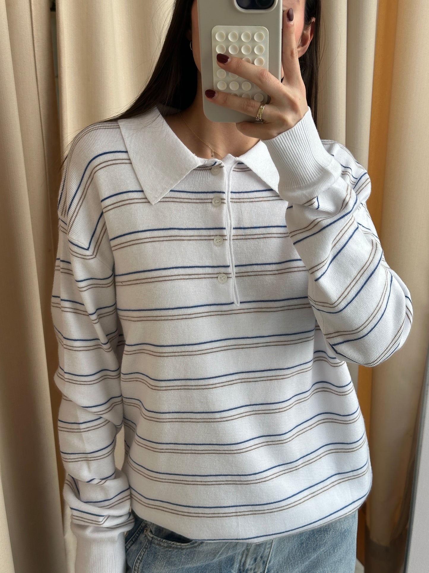 OFF WHITE STRIPED LONGSLEEVE