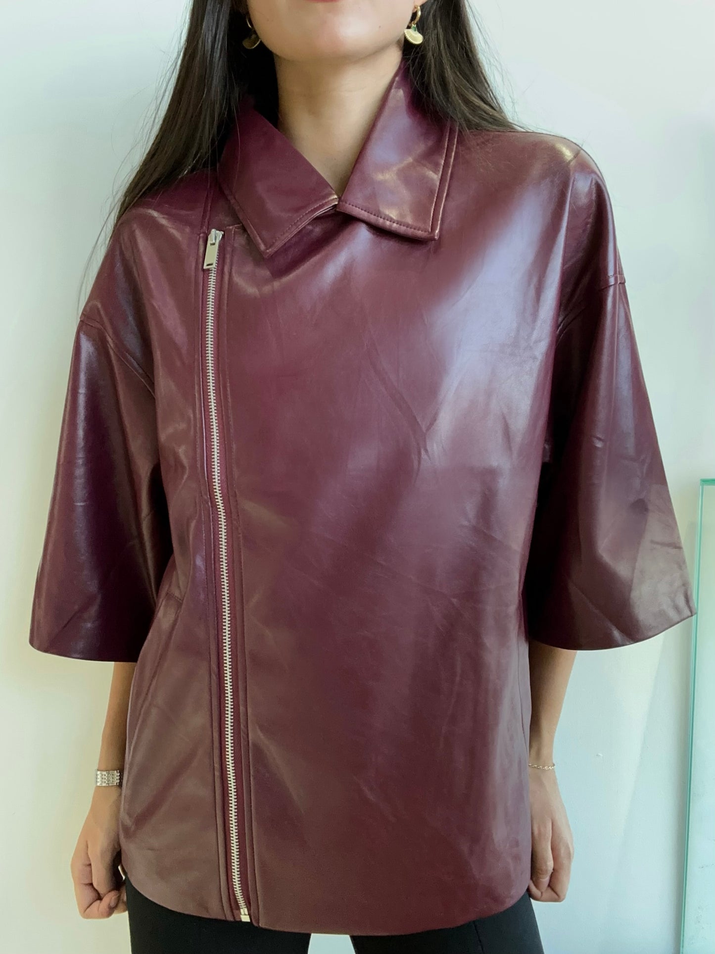 PLUM JACKET LEATHER