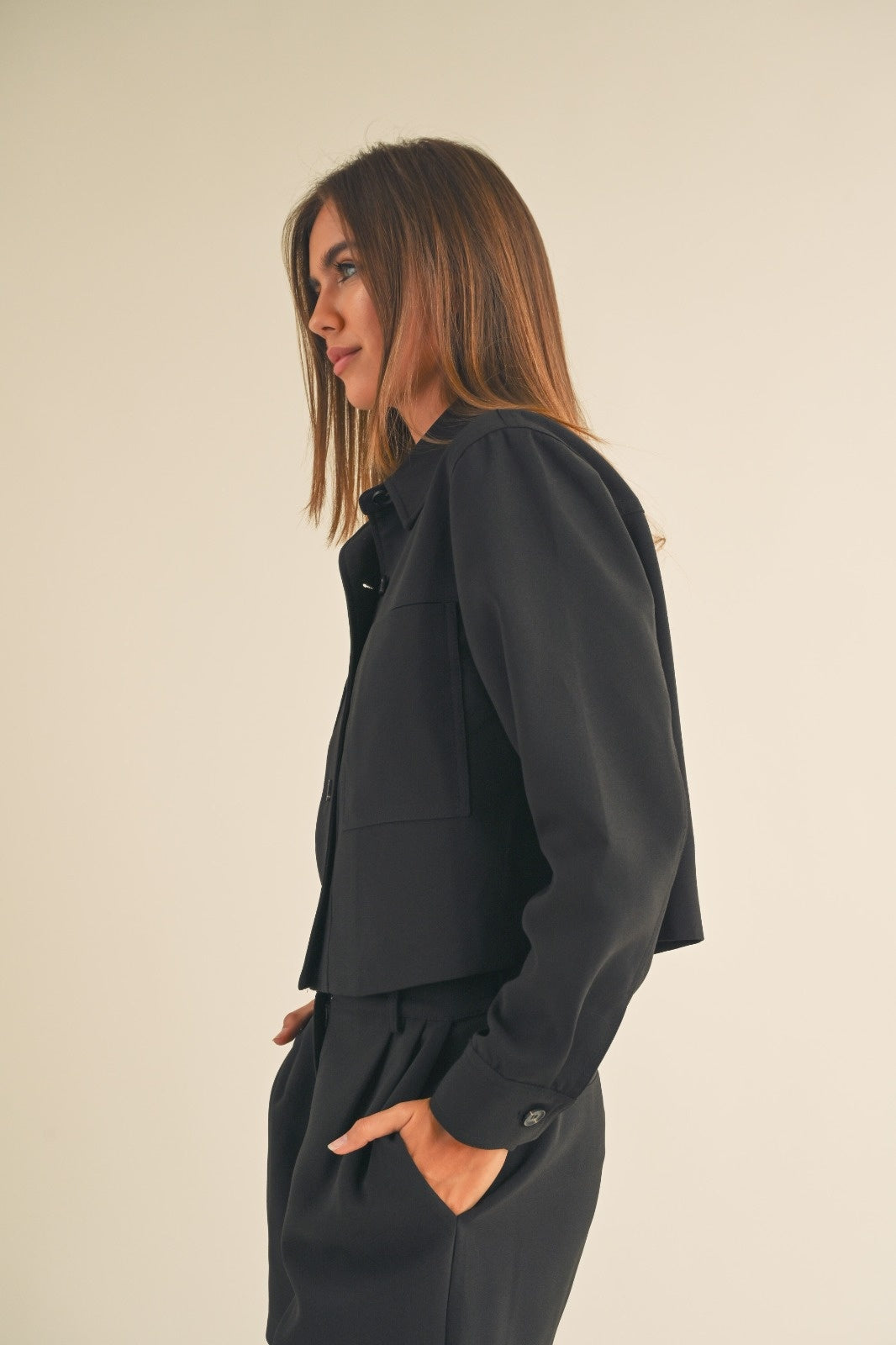 SET SOBRECAMISA SHORT NEGRO