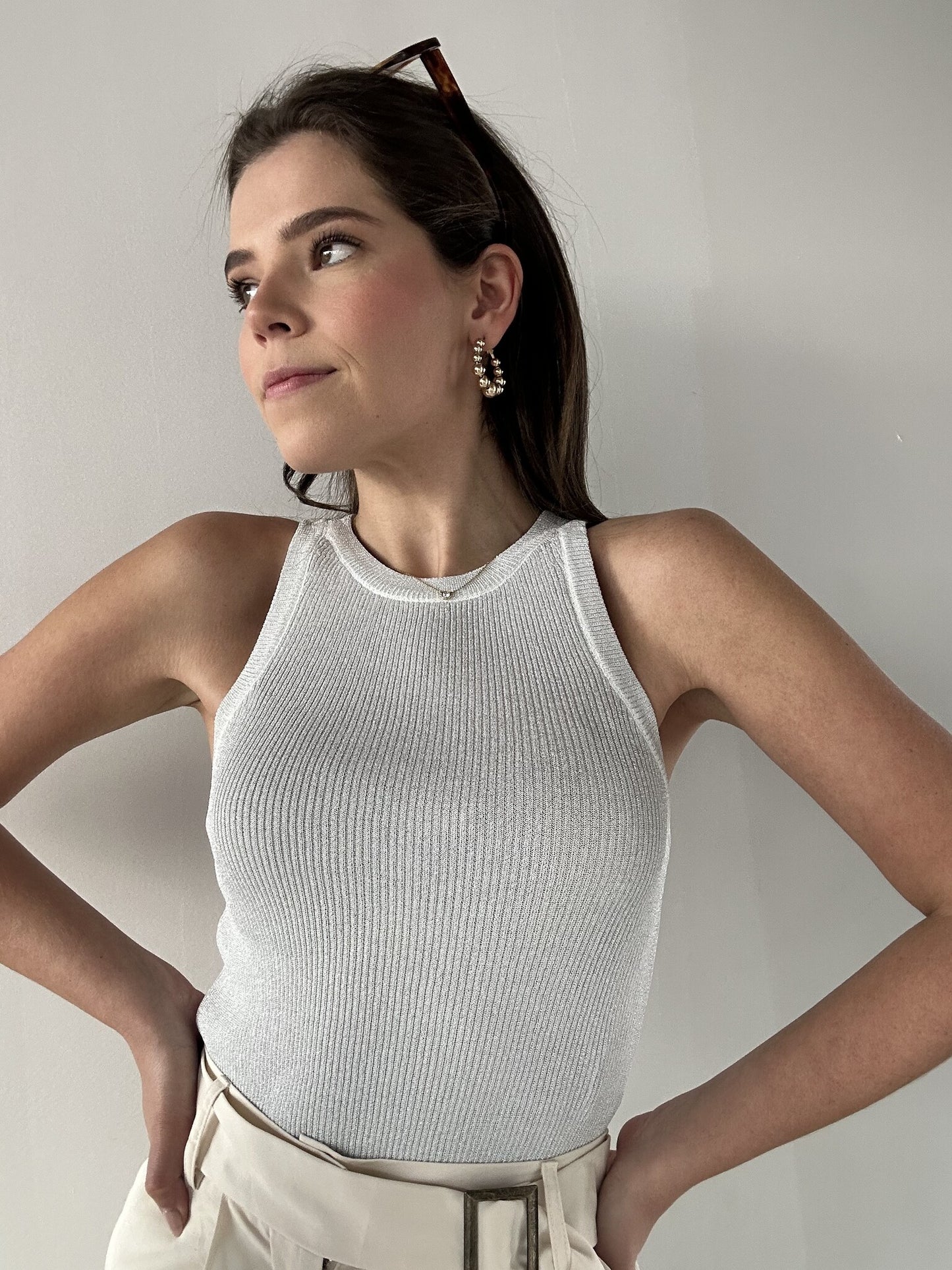 CREWNECK METALICO SILVER