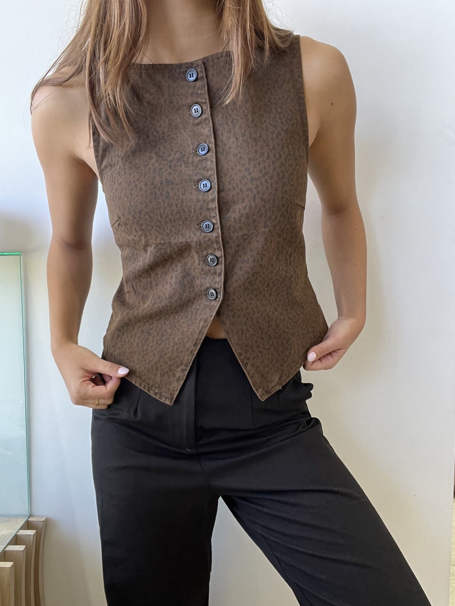 CHALECO ANIMAL PRINT