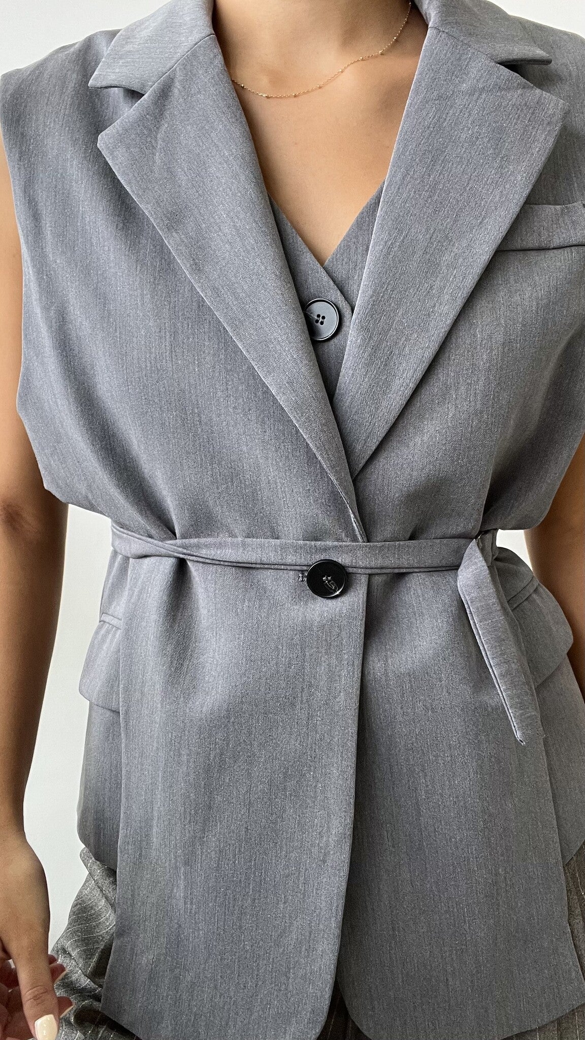 DOUBLE CHARCOAL VEST