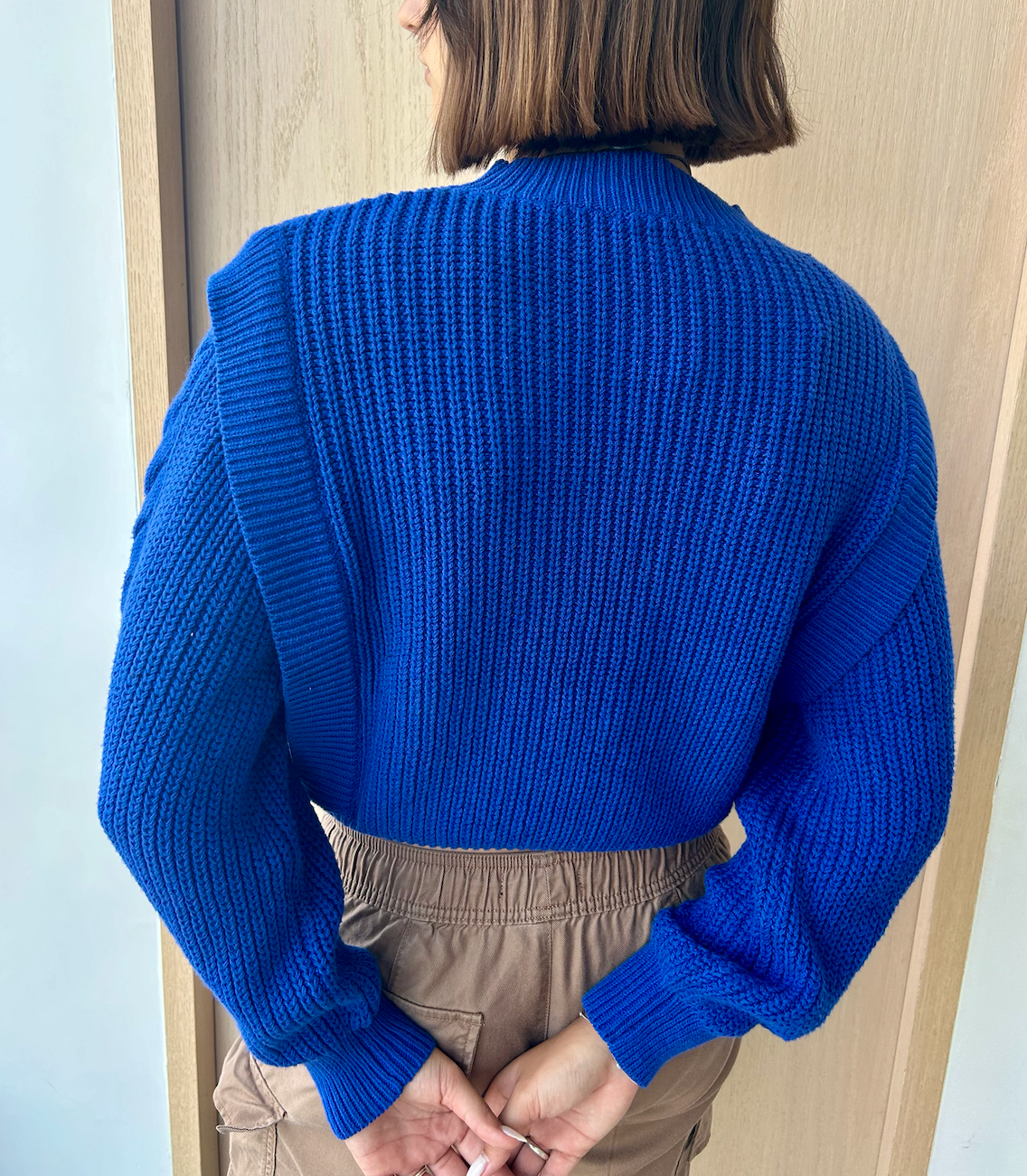 SUETER AZUL REY HOMBRO