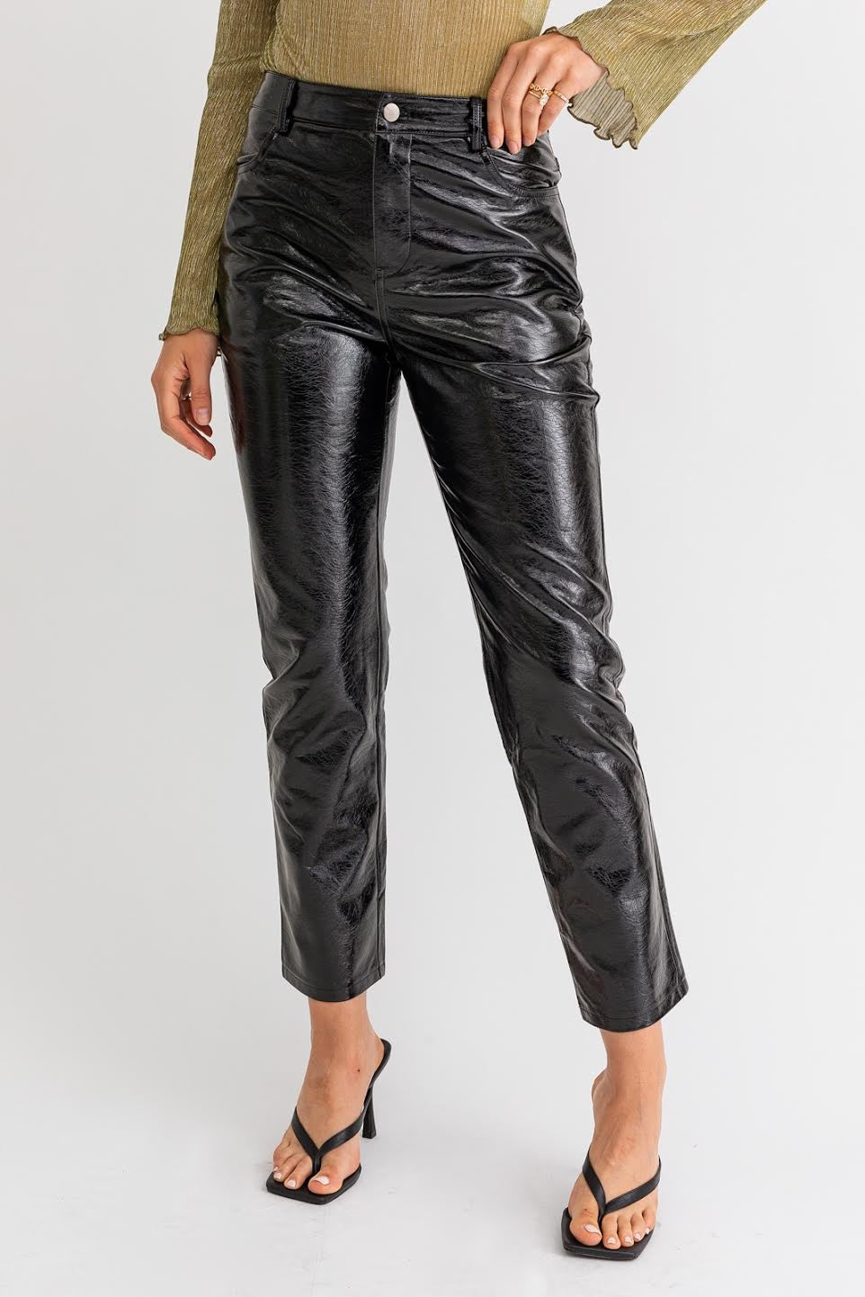 PANTALON SHINY NEGRO