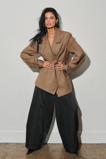 OVERSIZED TRUFFLE BLAZER