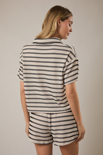 OAT BLACK STRIPE SET