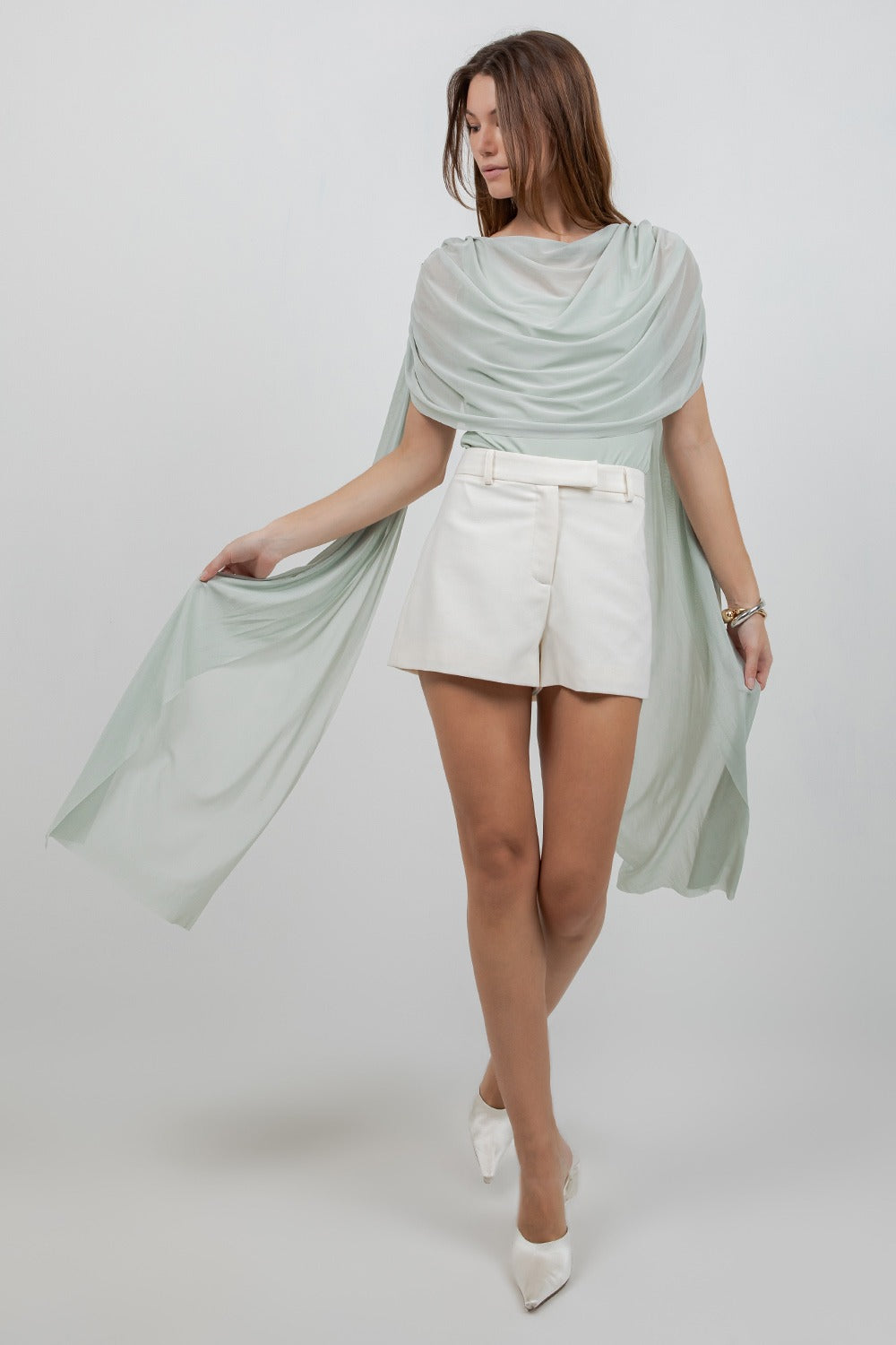 SAGE ASSYMETRICAL BODYSUIT
