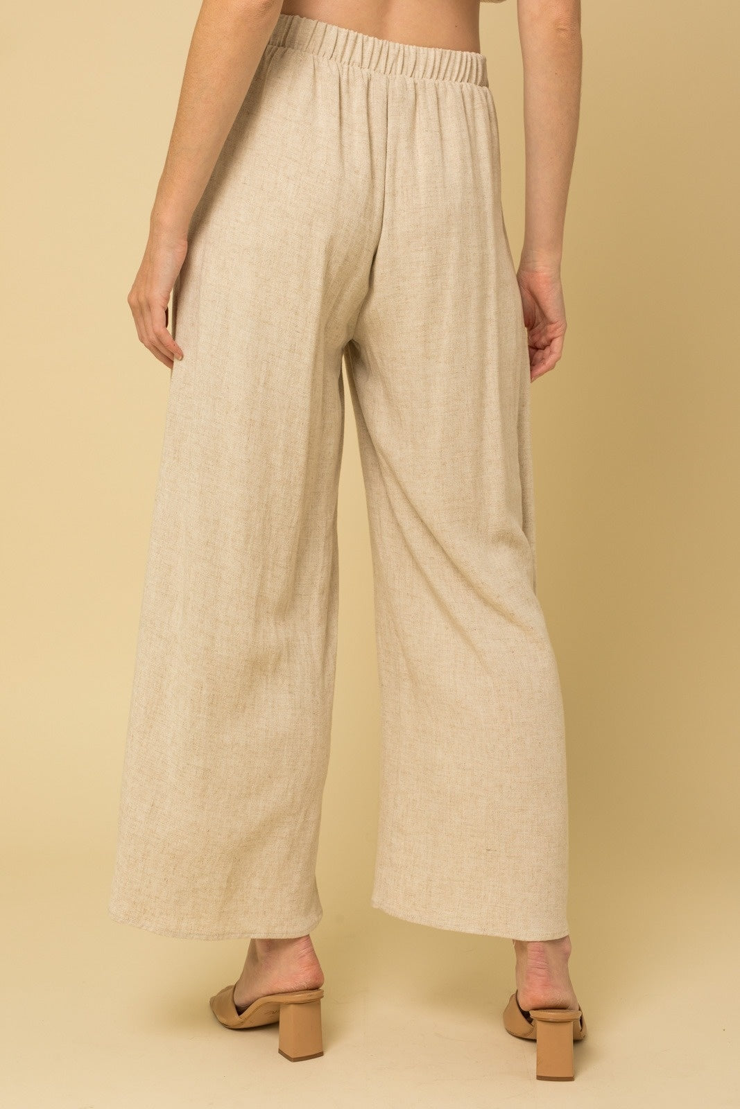 PANTALON BEIGE WRAP