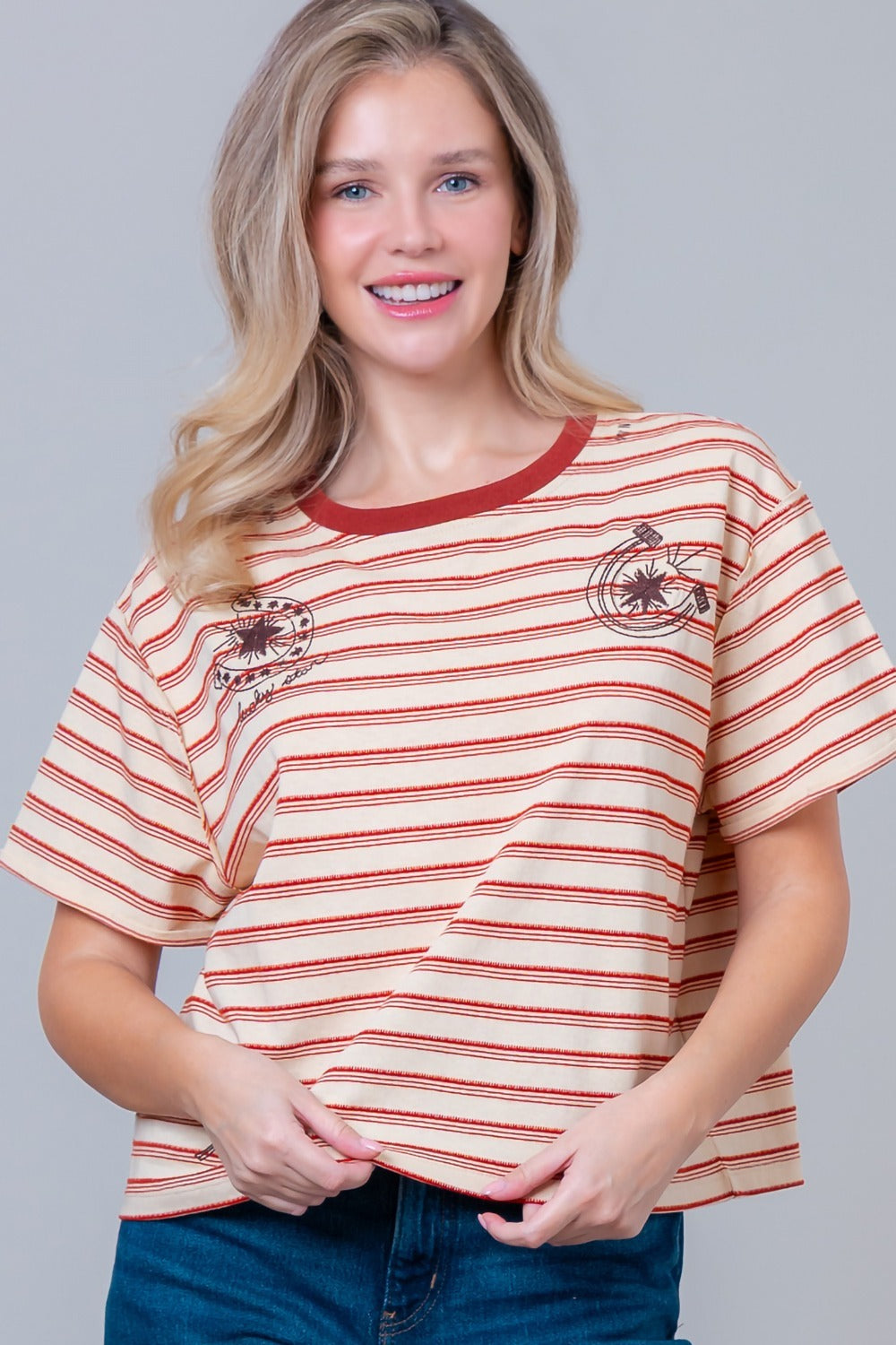 COWBOY STRIPE TSHIRT