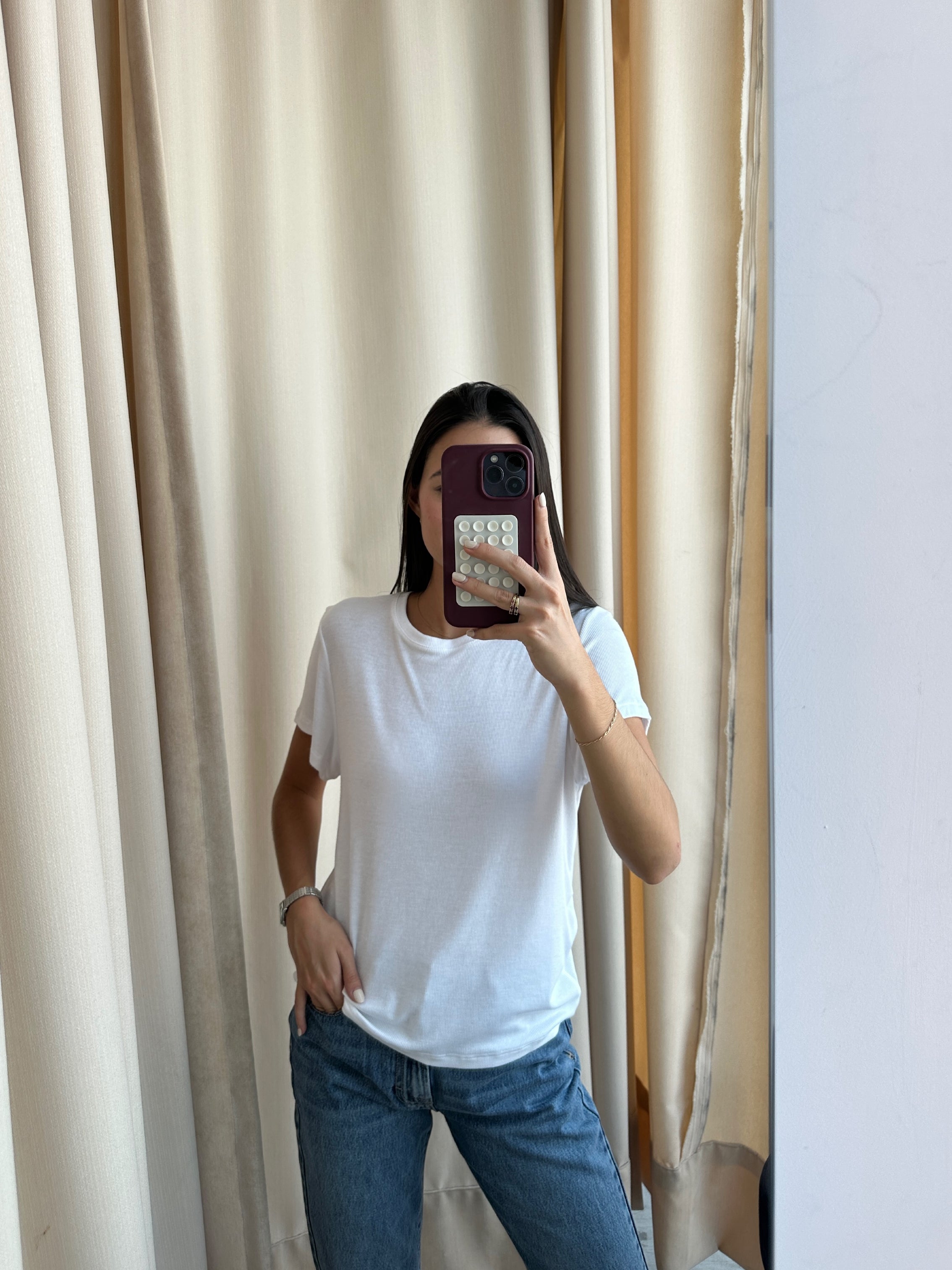T SHIRT BASICA BLANCA