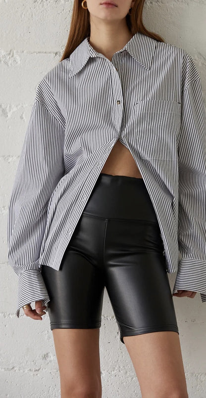 BIKERS NEGROS DE PIEL