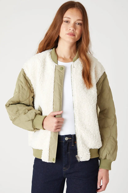 CHAMARRA OLIVE COMBO