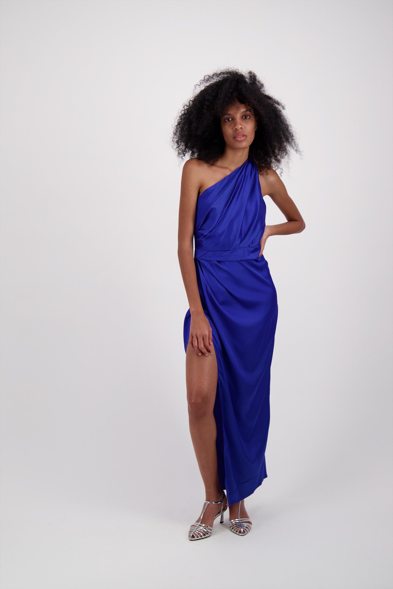 VESTIDO SATIN ROYAL BLUE