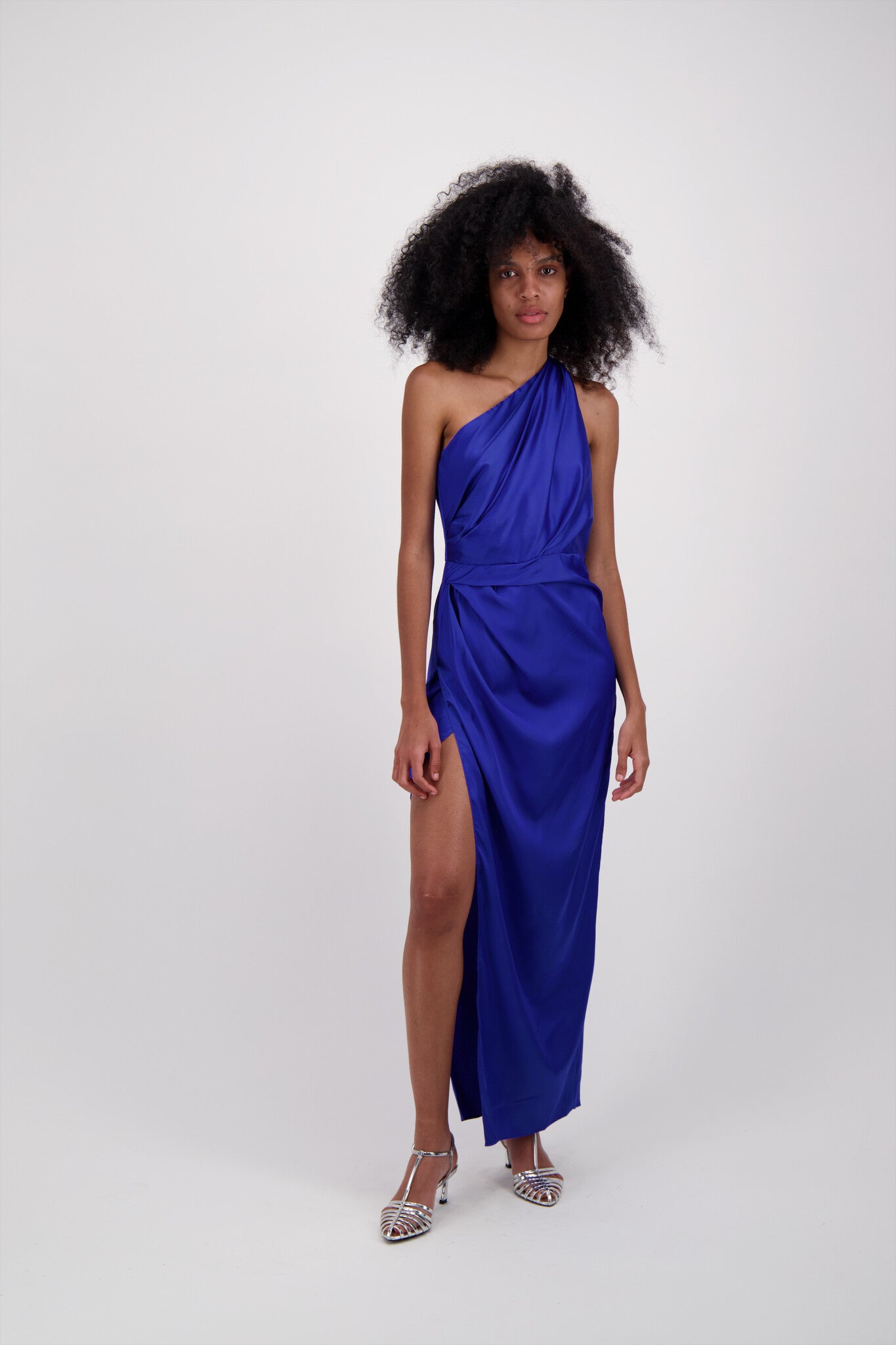 VESTIDO SATIN ROYAL BLUE