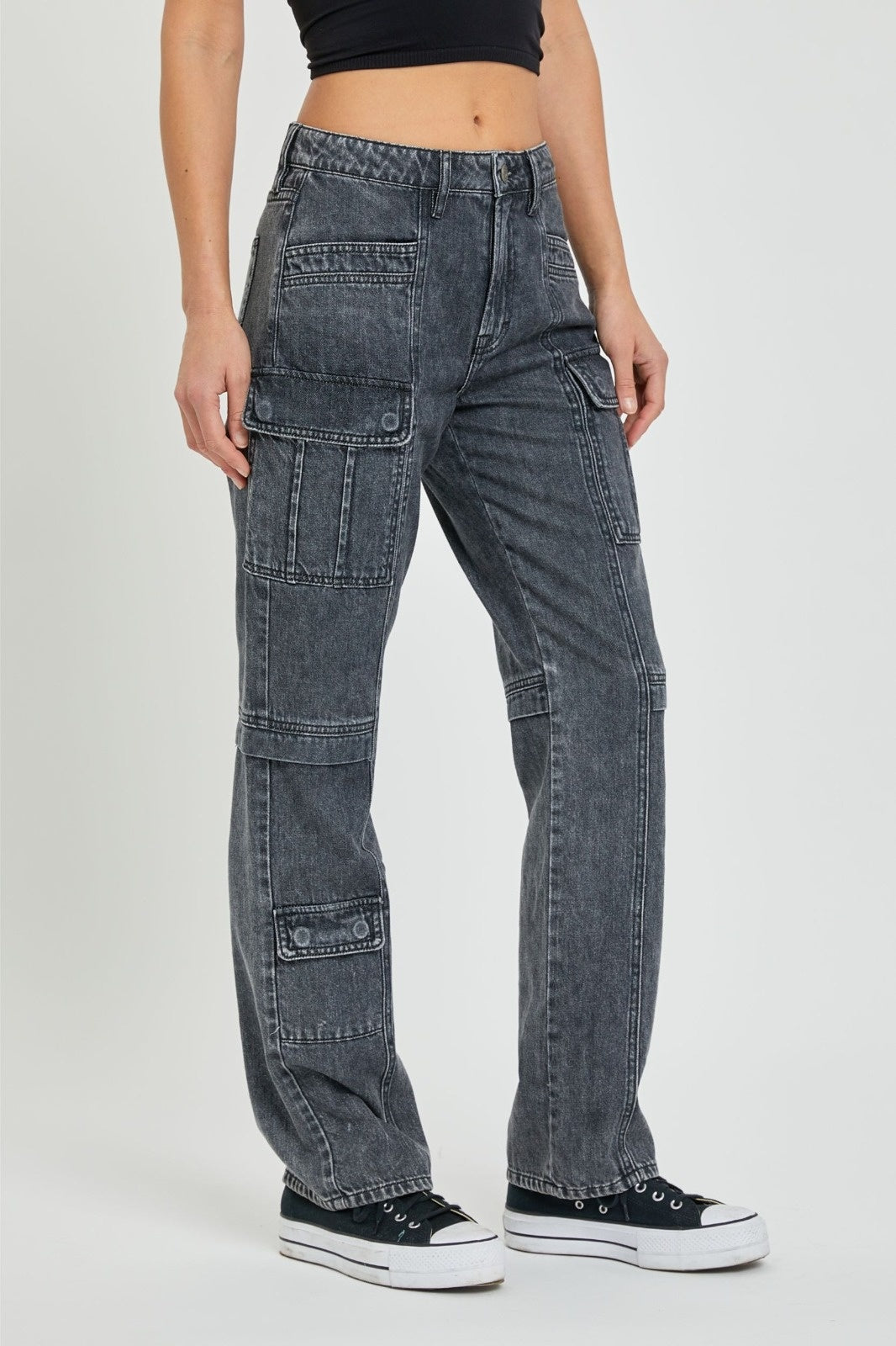 JEANS CARGO GRIS