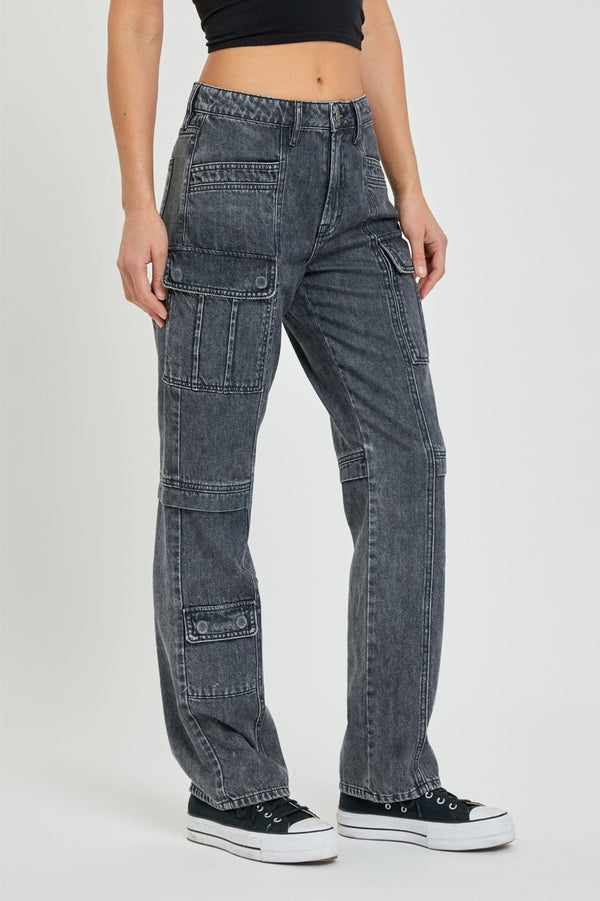 JEANS CARGO GRIS