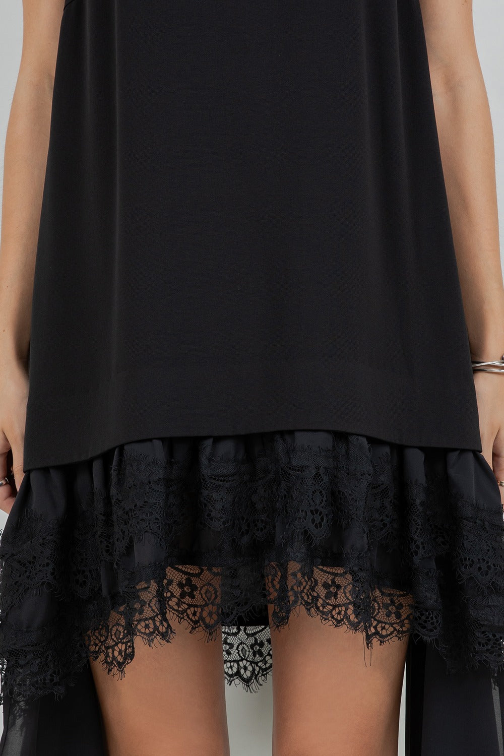 ASSYMETRICAL LACE DRESS