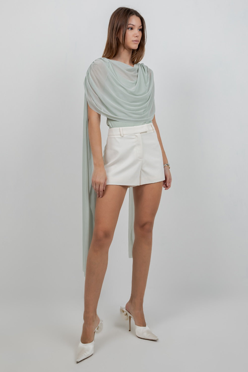 SAGE ASSYMETRICAL BODYSUIT