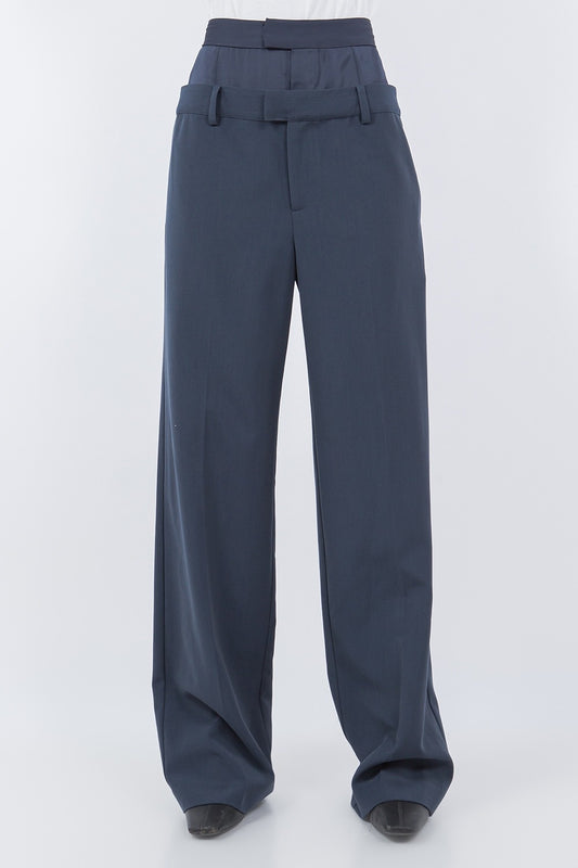 DOUBLE NAVY PANTS