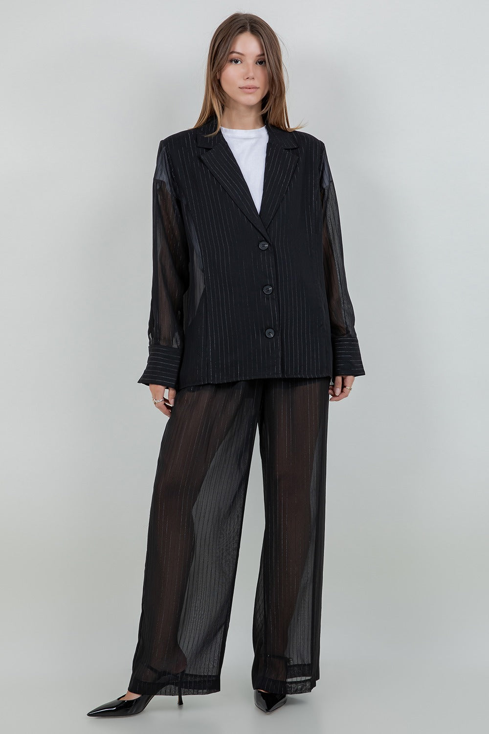 SET BLAZER SHEER