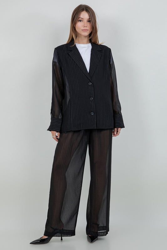 SET BLAZER SHEER