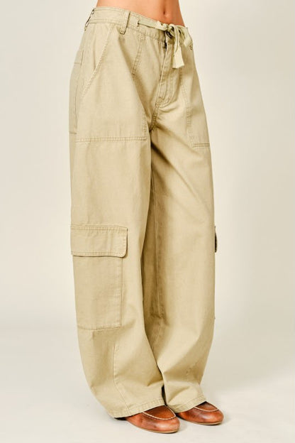 BARREL BEIGE CARGO PANTS