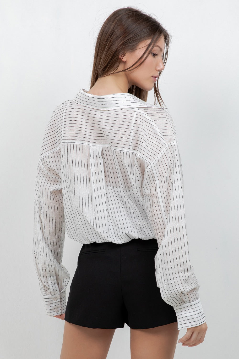 DOUBLE LAYERED LACE WHITE SHIRT