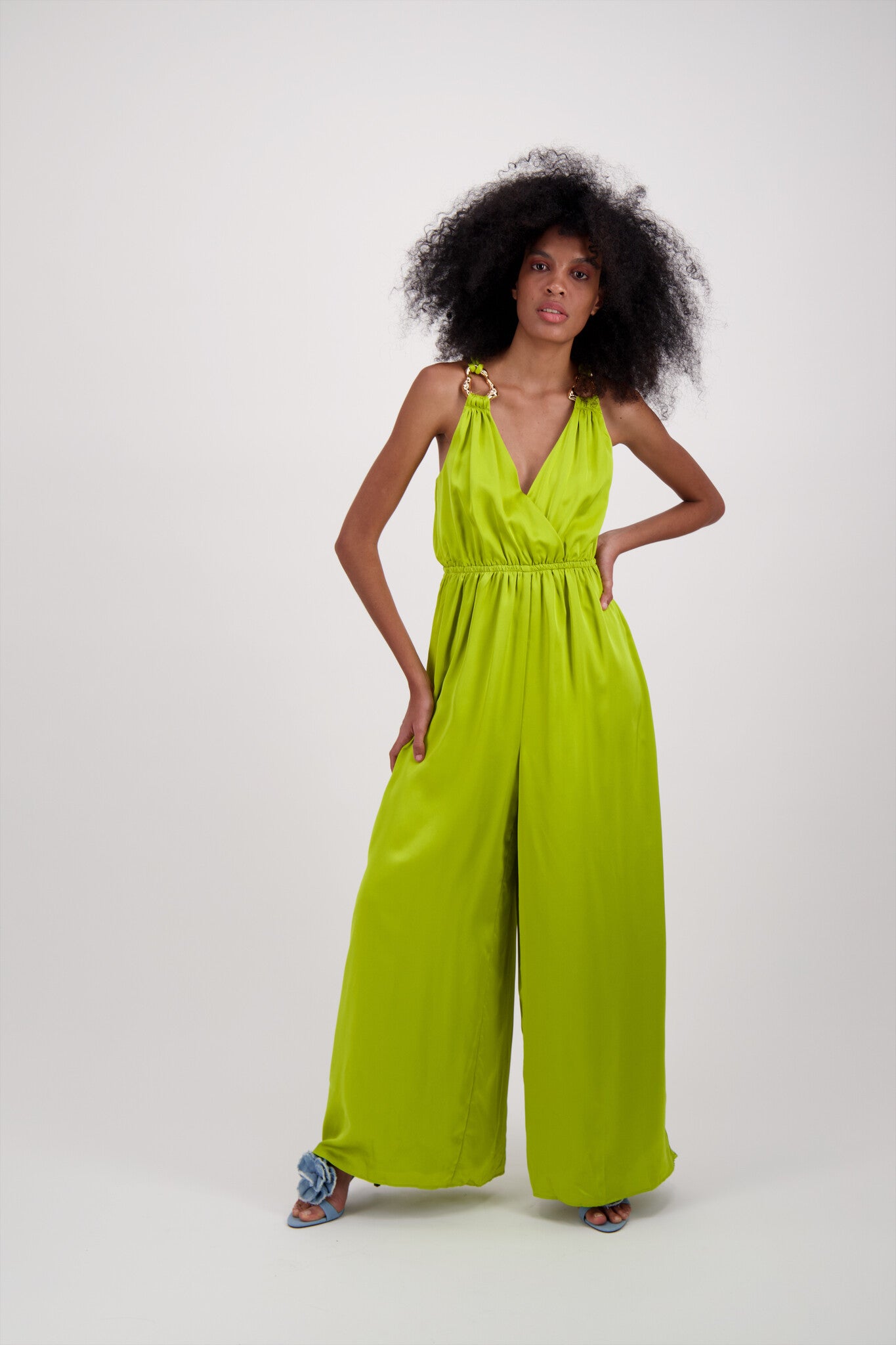 JUMPER SATIN VERDE LARGO
