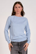 LIGHT BLUE KNIT