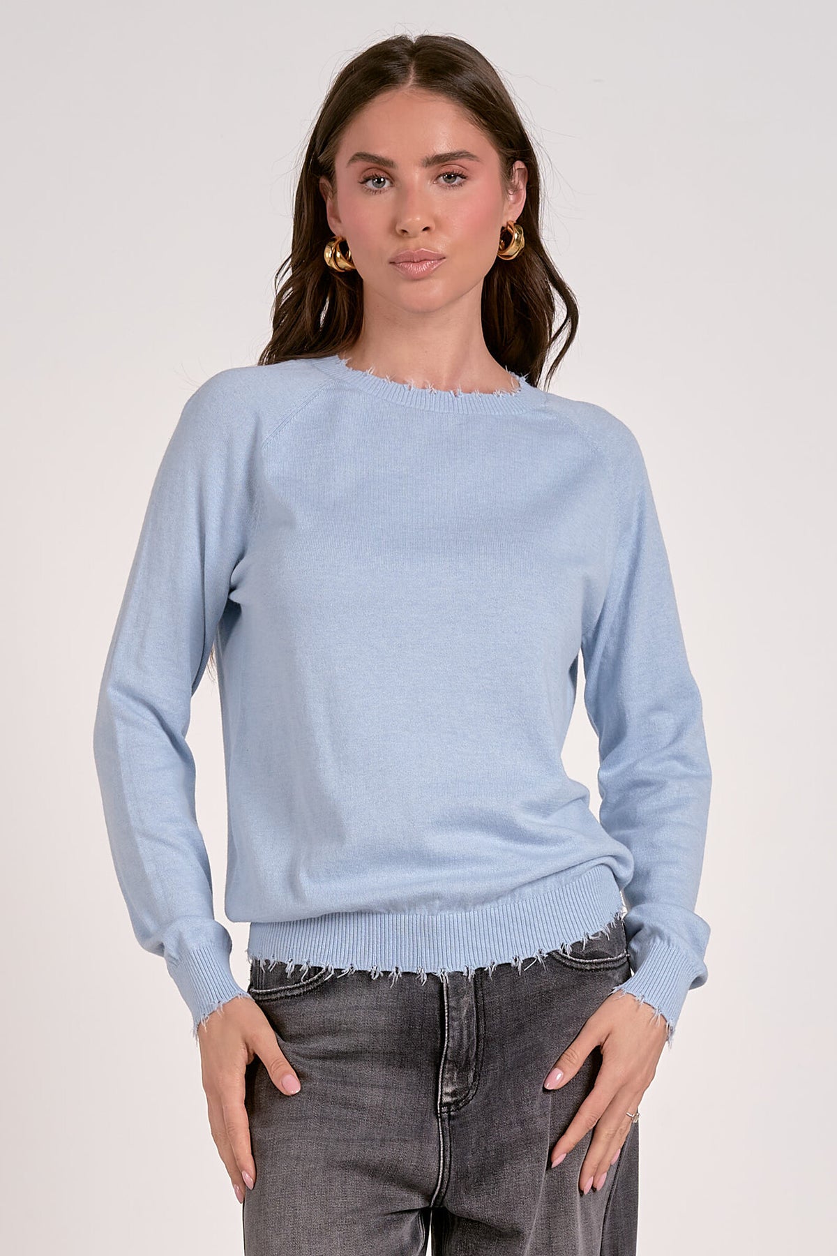 LIGHT BLUE KNIT