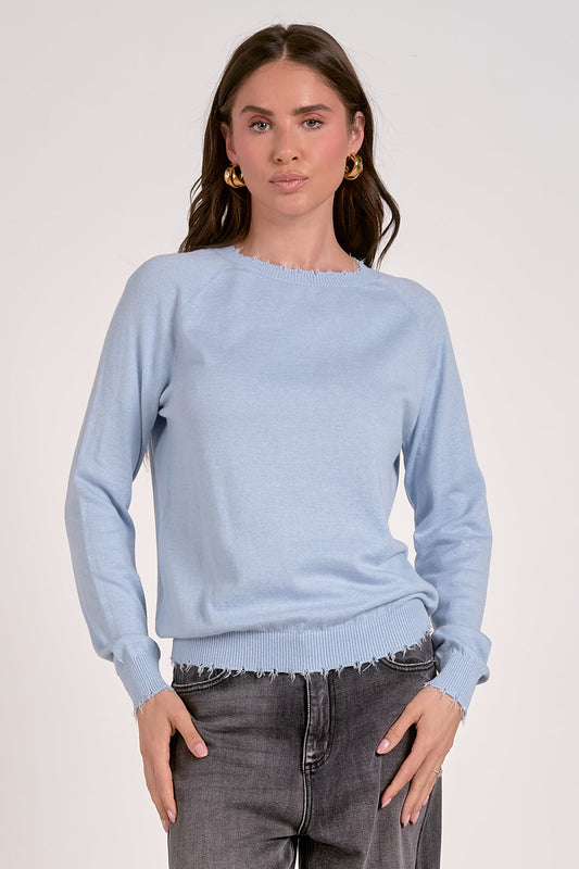 LIGHT BLUE KNIT