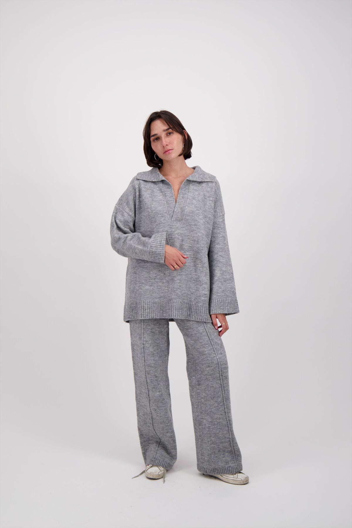 SET TEJIDO GRIS
