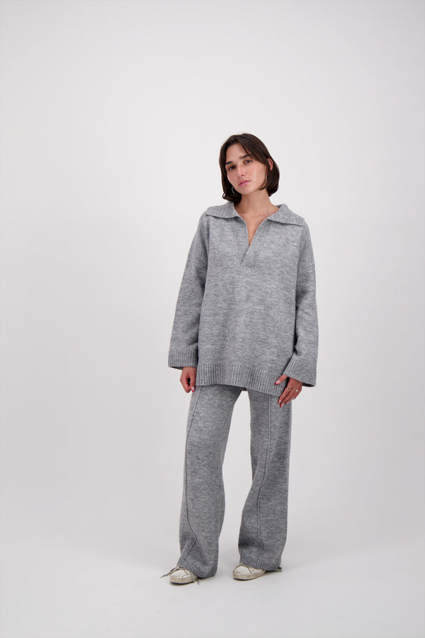 SET TEJIDO GRIS