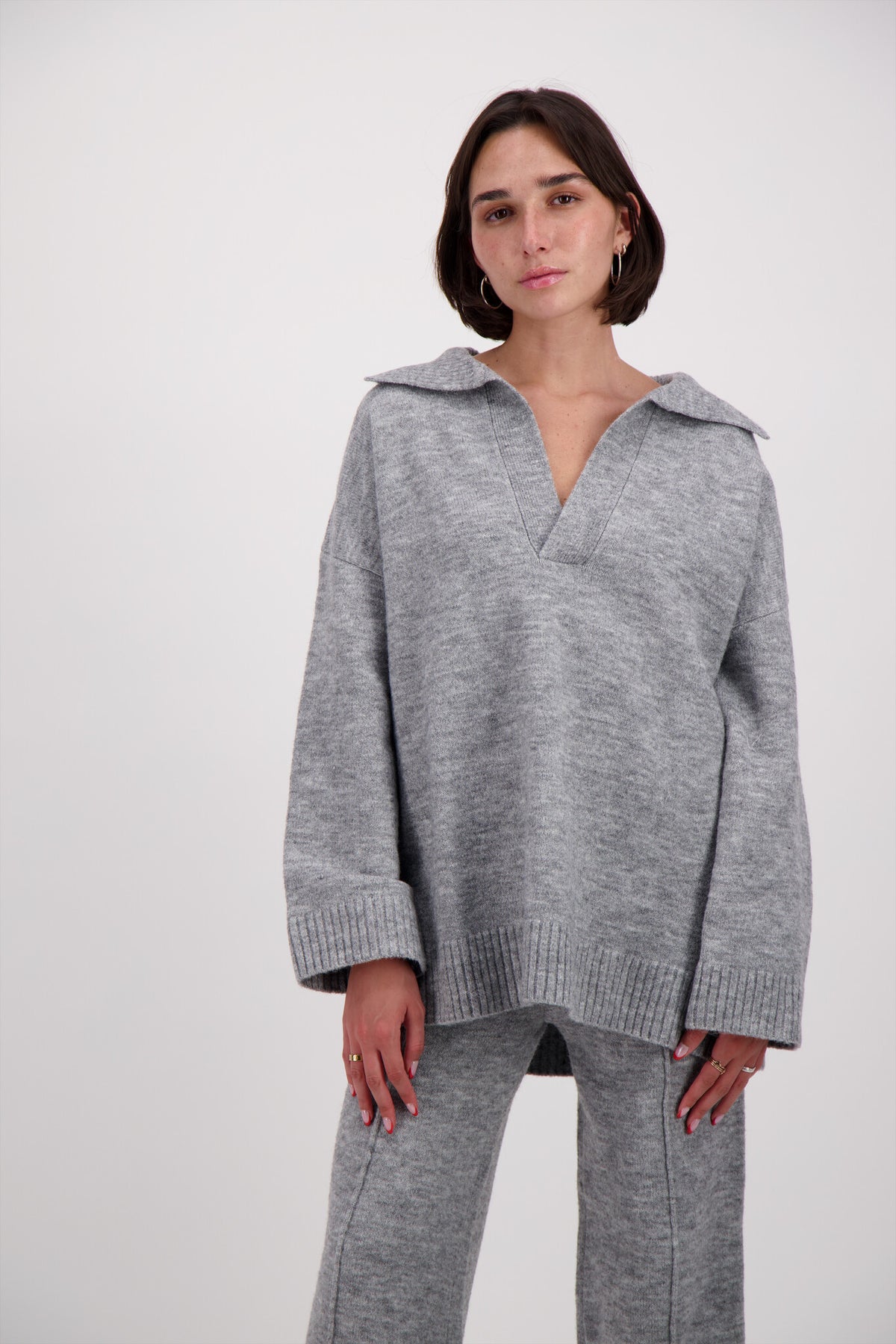 SET TEJIDO GRIS