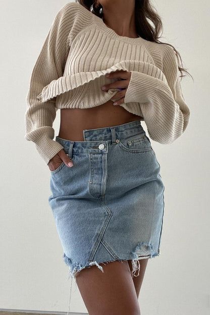 FALDA ASIMETRICA CRISS CROSS