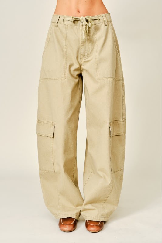 BARREL BEIGE CARGO PANTS
