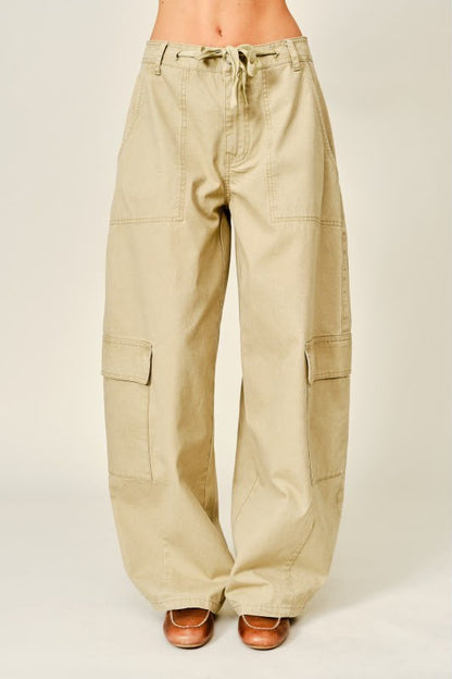 BARREL BEIGE CARGO PANTS