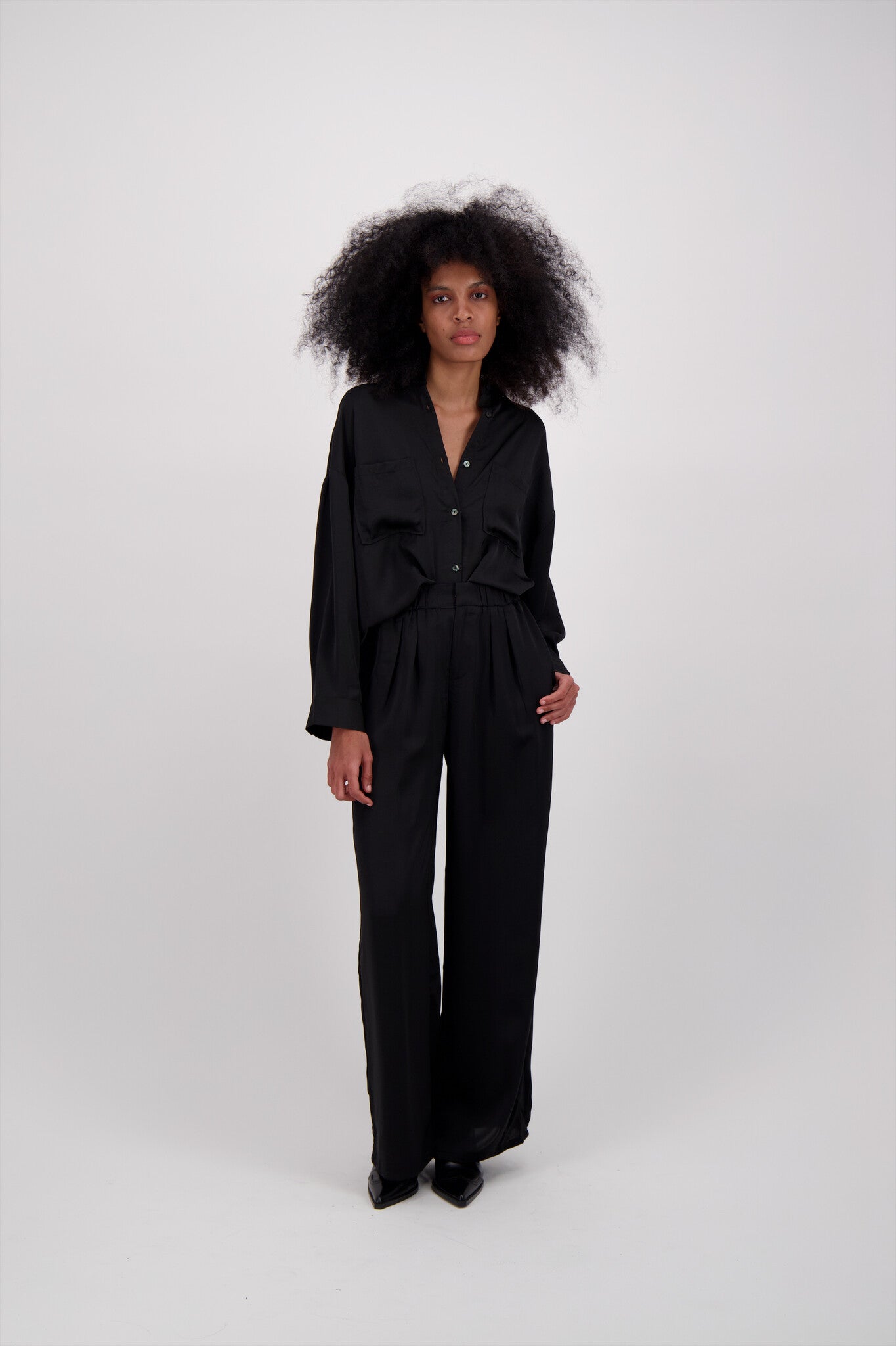 SET CAMISA PANT NEGRO