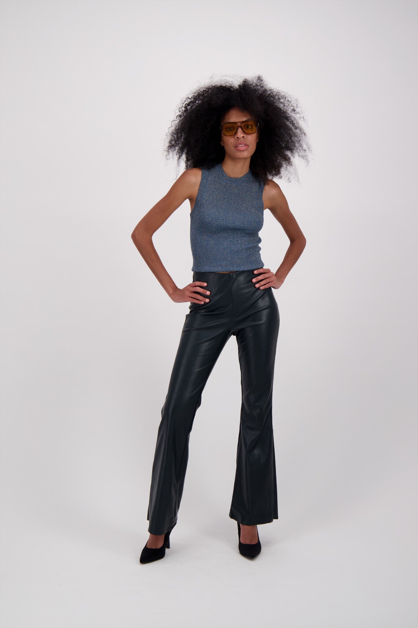 KNIT TOP METALLICO VERDE ESMERALDA