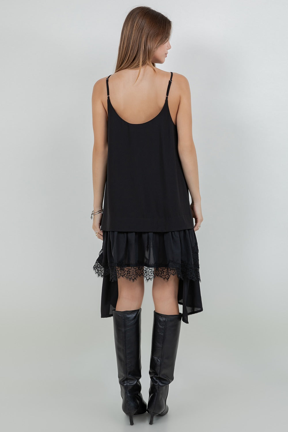ASSYMETRICAL LACE DRESS