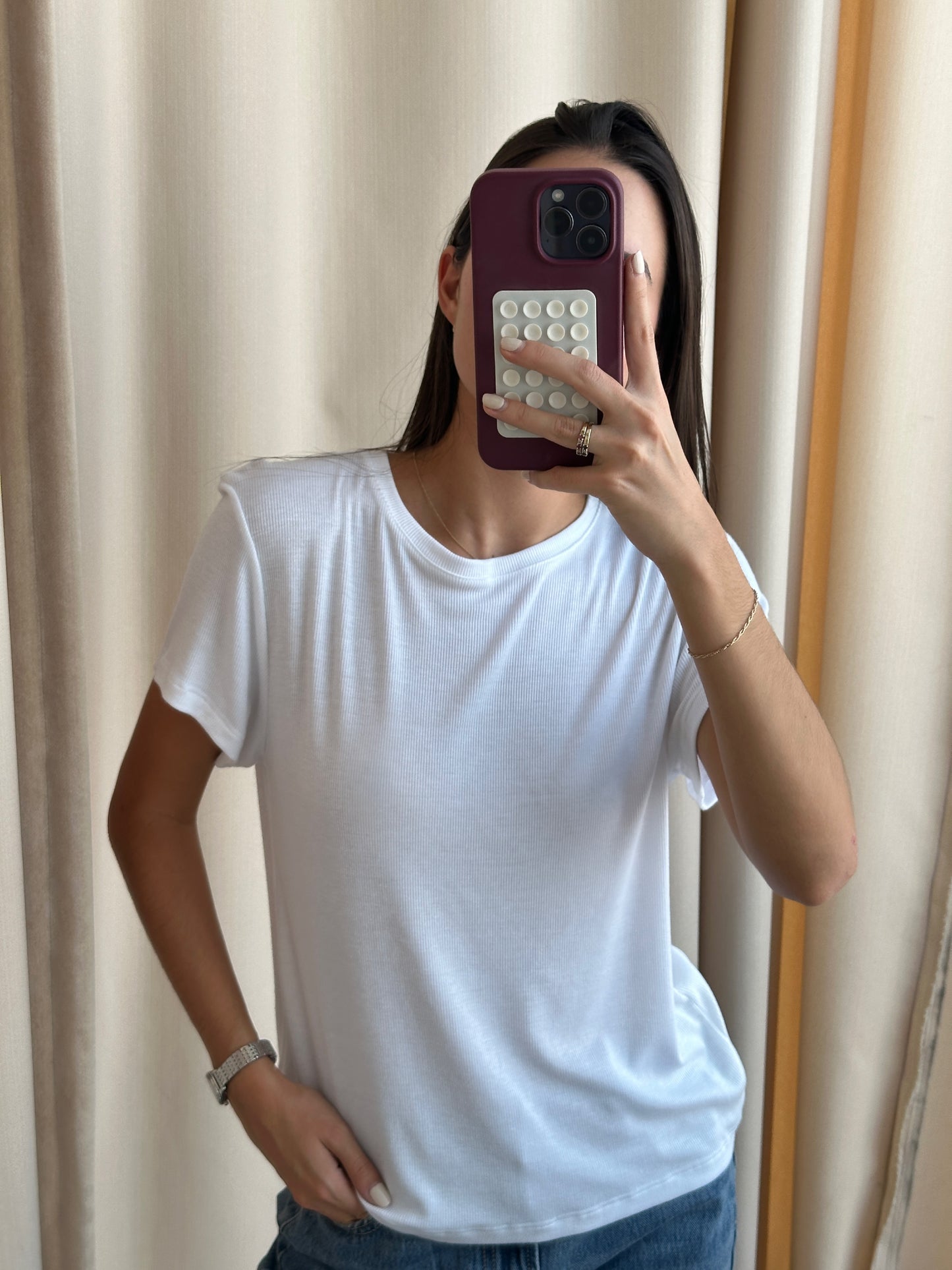 T SHIRT BASICA BLANCA