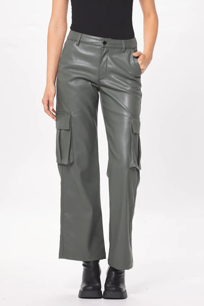 PANTALON CARGO PIEL GRIS