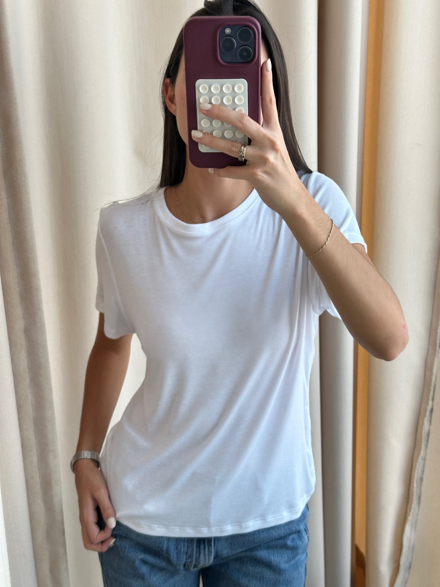 T SHIRT BASICA BLANCA