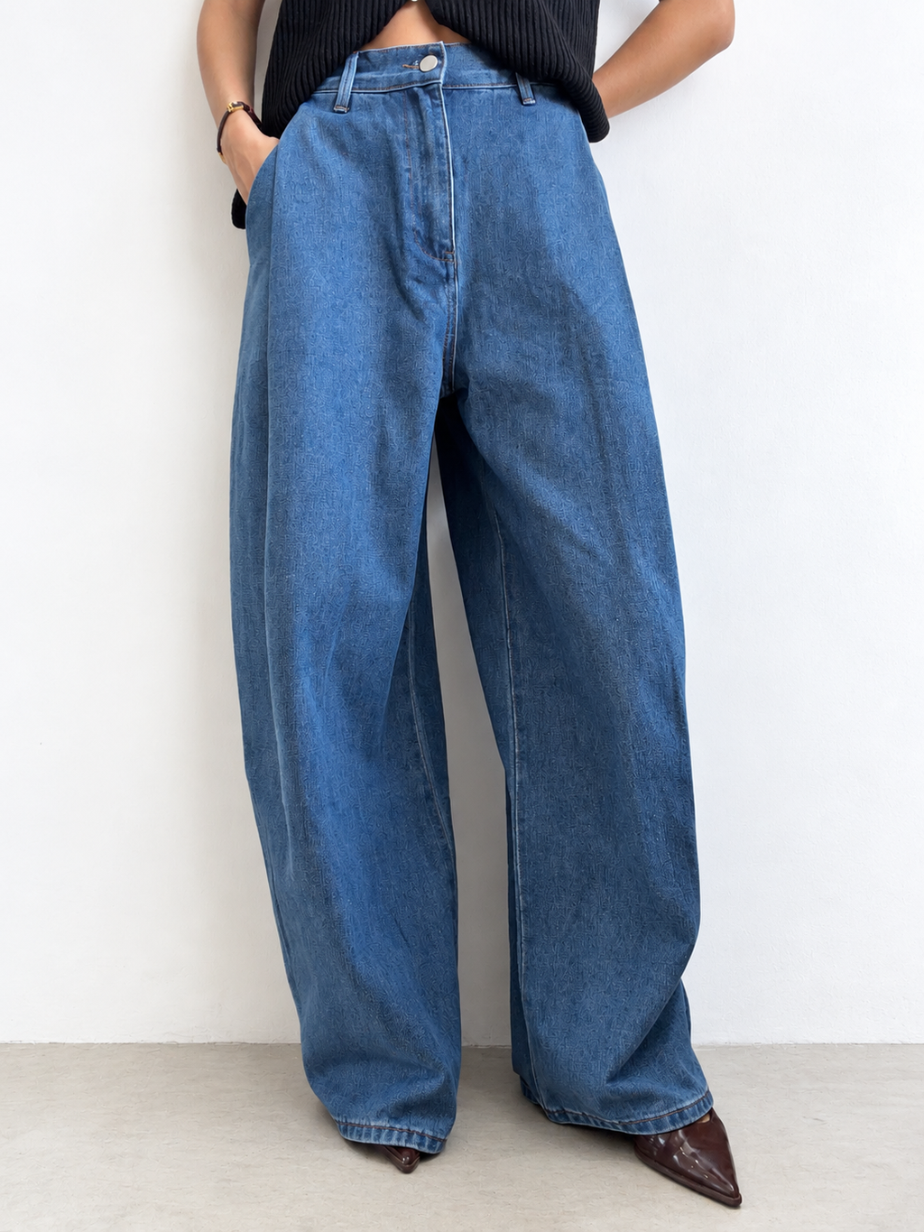 LIGHT DENIM BOMBER JEANS
