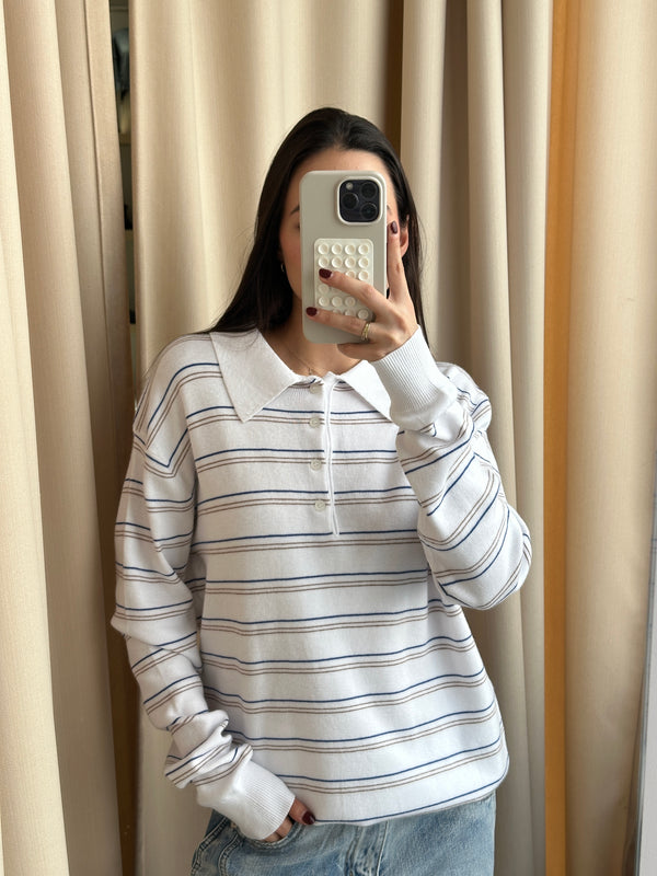 OFF WHITE STRIPED LONGSLEEVE