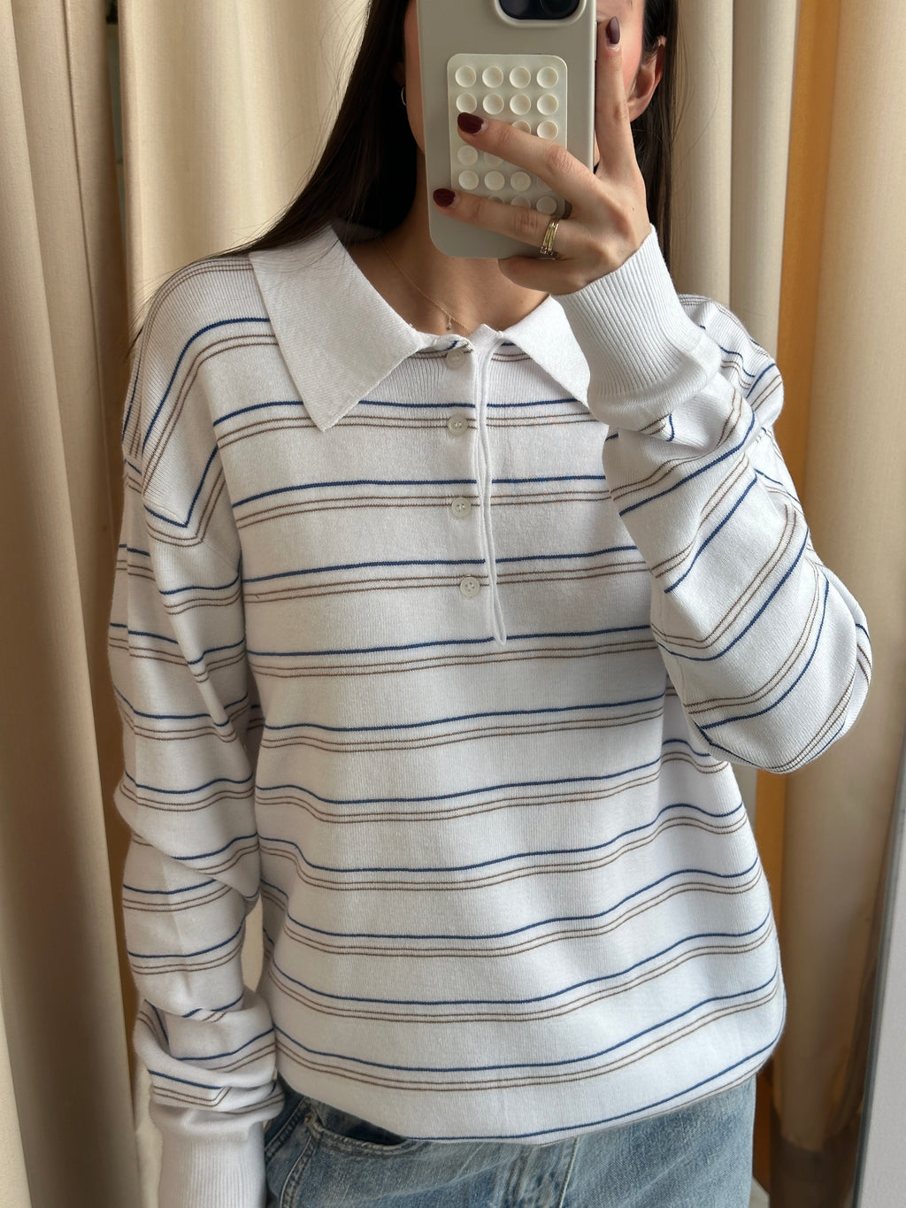 OFF WHITE STRIPED LONGSLEEVE